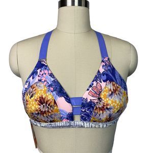NEW Maaji Bikini Triangle Floral Swim Bra Top M